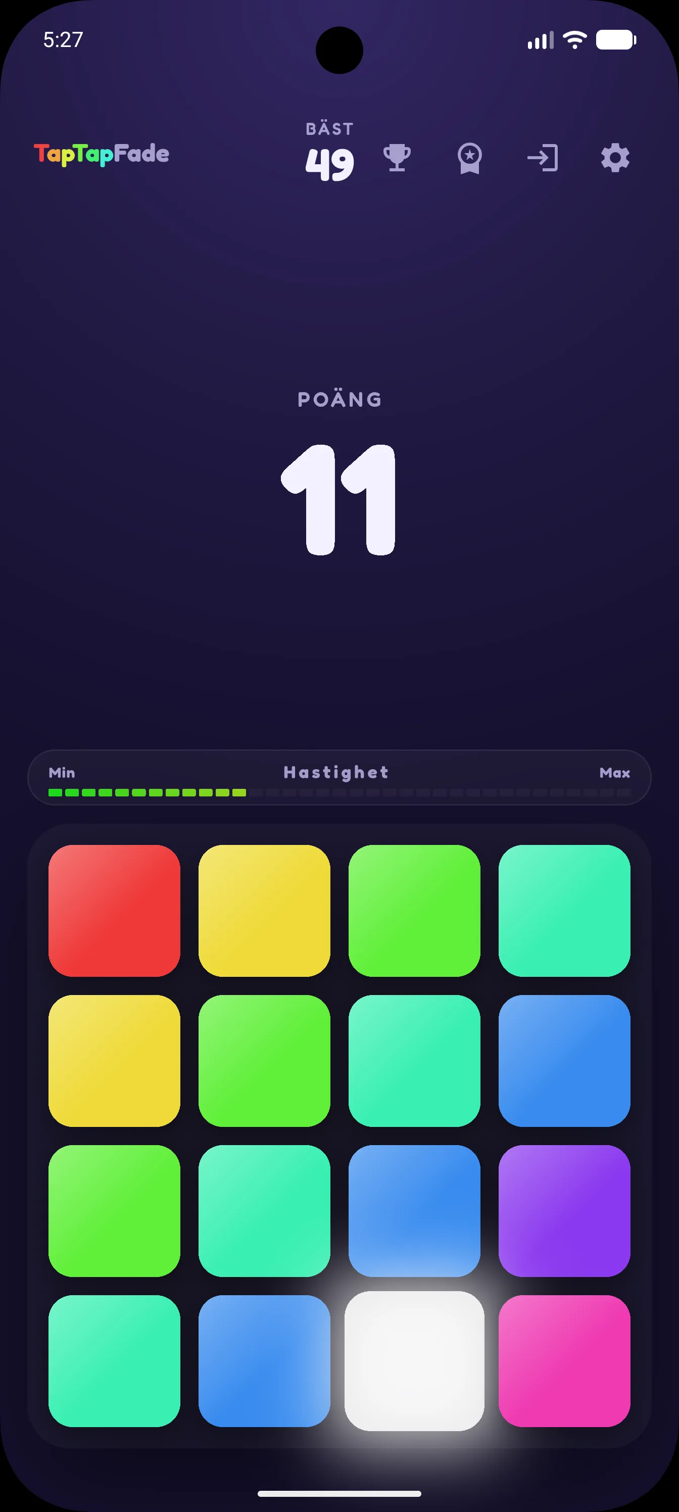 TapTapFade — under spel